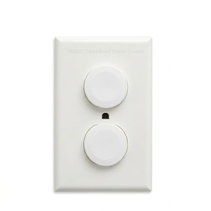 Vmaisi 62 Pieces Outlet Covers ChildProof Plug Protector - Baby Proofing Electrical Safety Outlet Plugs for Unused Wall Outlets, Home Travel Hotel Child Safety