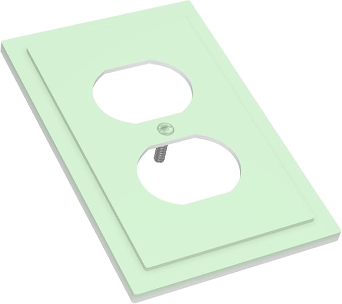 Green 1 Gang Electrical Duplex Wall Plate Receptacle Outlet Covers Decorative Dual Single Device Light Switch Cover Switchplate