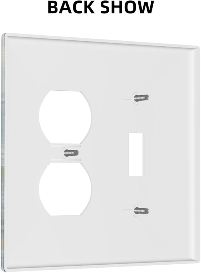 Nautical Ocean Waves Sailboat Painting Blue Sky Wallplates 1 Toggle 1 Duplex Switch Plate Electrical GFCI Faceplate Decorative Light Switch Covers for Bathroom Bedroom Decor