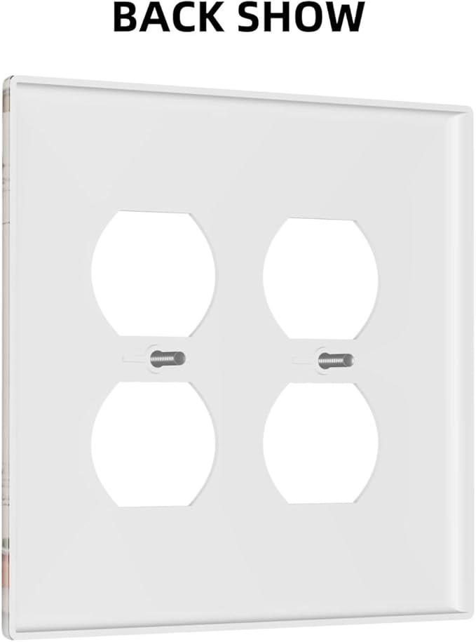 Boho Mushroom Forest Plants Wildflowers Insects Outlet Covers 2 Gang Double Duplex Decorative Light Switch Covers Electrical Wallplates Socket Faceplate for Kids Room Home Decor