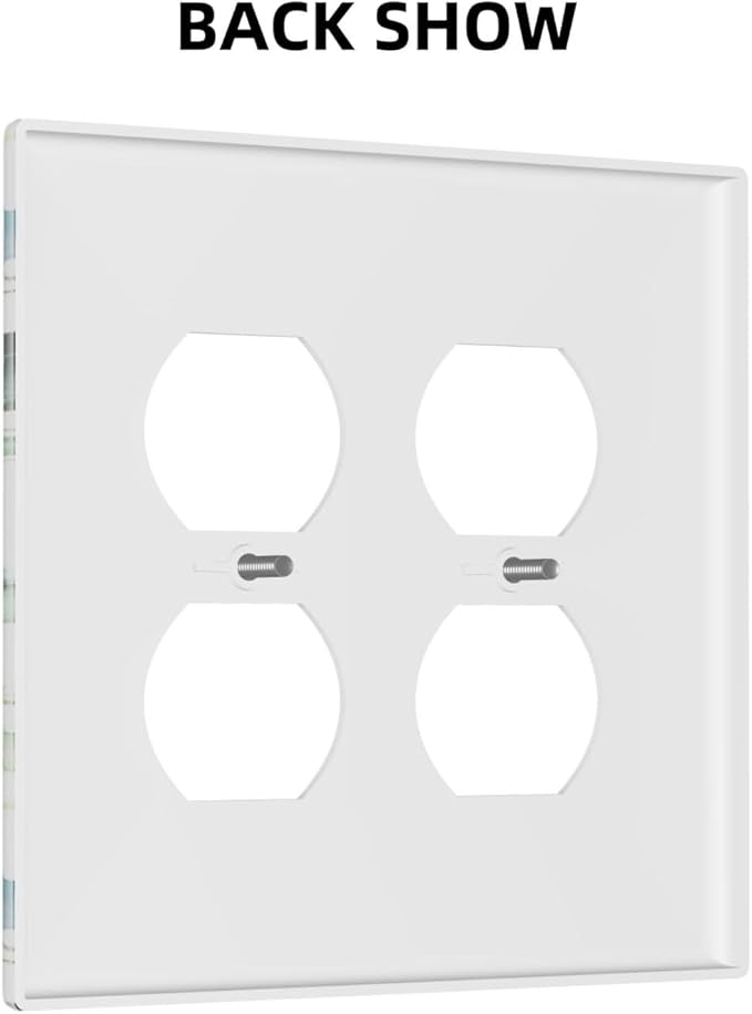Green Eucalyptus Leaves 2 Gang Double Duplex Combination Light Switch Cover Spring Neutral Olive Sage Leaf Decorative Two Gang Dual Device Receptacle Outlet Covers Switch Wall Plate Standard Size