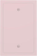 Light Pink Decorative 1 Gang No Device Blank Wall Plate, Cute Trendy Elegant Pink Blank Light Switch Cover Switchplate Electric Unused Outlet Faceplate Covers