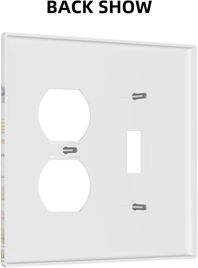 Wildflowers Colorful Flower Butterfly Floral Wallplates 1 Toggle 1 Duplex Switch Plate Electrical GFCI Faceplate Decorative Light Switch Covers for Farmhouse Bedroom Decor