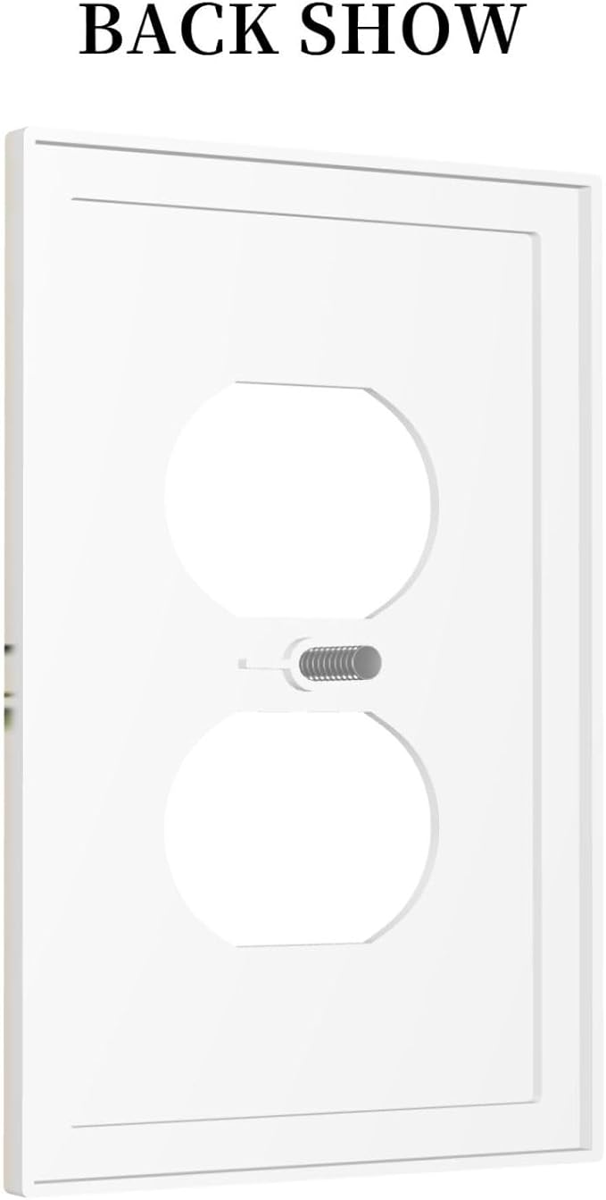 Plant Floral Books Colorful Flower Outlet Covers 1 Gang Duplex Light Switch Cover Decorative Switch Plates Electrical Receptacle Faceplate Wall Plate for Kids Room Bedroom Decor