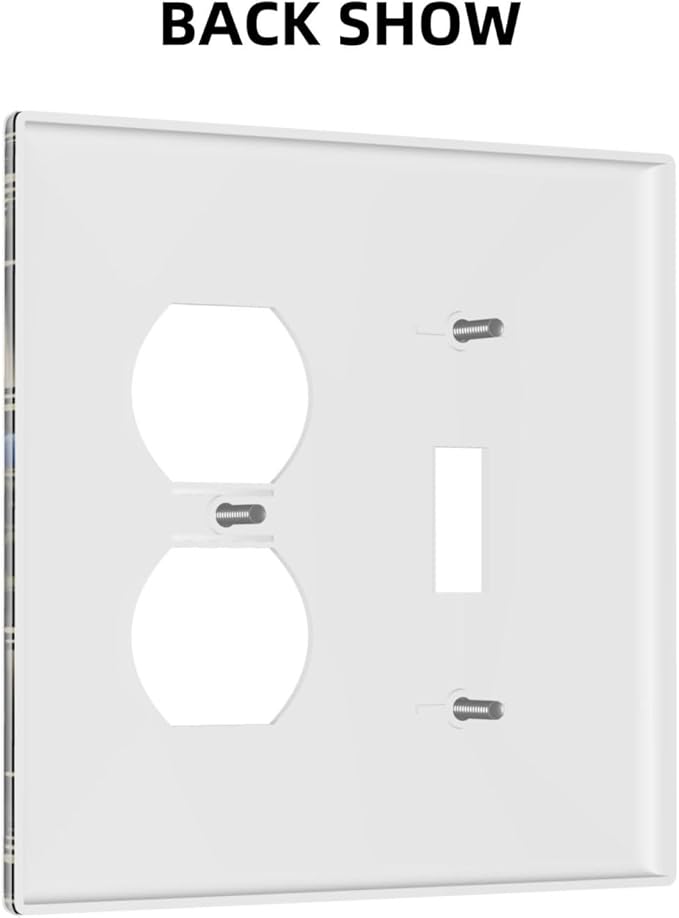 Moon Phase Butterfly Wildflower Plant Mysterious Night Moonlit Wallplates 1 Toggle 1 Duplex Switch Plate Electrical GFCI Faceplate Decorative Light Switch Covers for Bedroom Living Room Decor