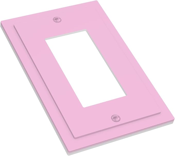 Curte Purple Decorative 1 Gang Outlet Light Switch Cover Woman Girl Room Rocker/Decorator Face Switch Wall Plate GFCI Outlet Cover Plate