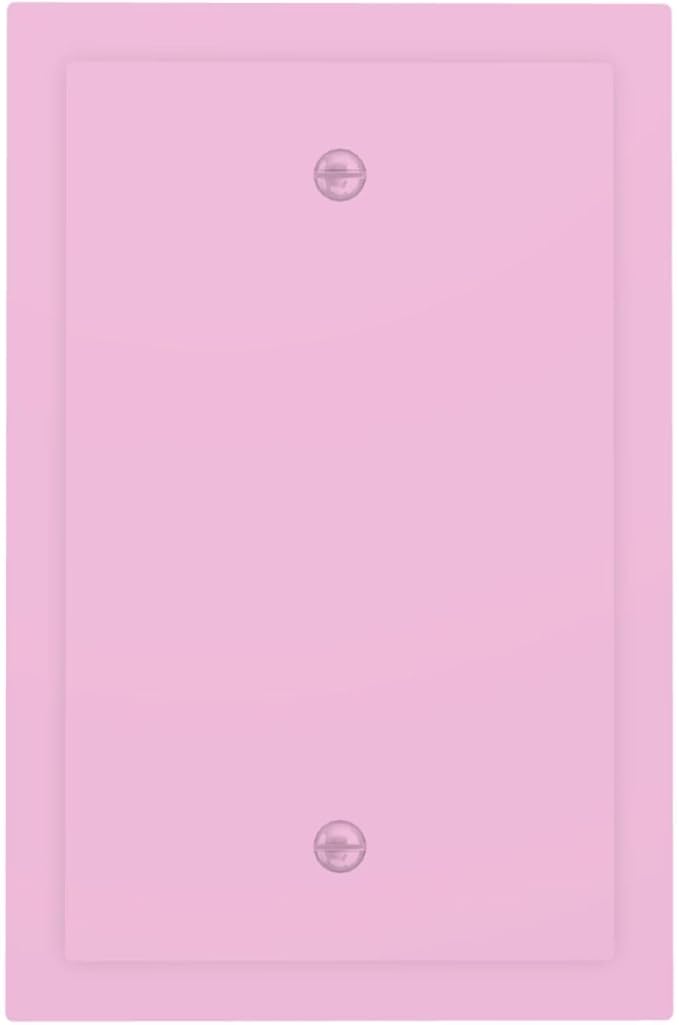 Light Purple Decorative 1 Gang No Device Blank Wall Plate Lavender Girly Fashion Trendy Elegant Luxury Solid Purple Light Switch Cover Switchplate Electric Unused Faceplate Covers