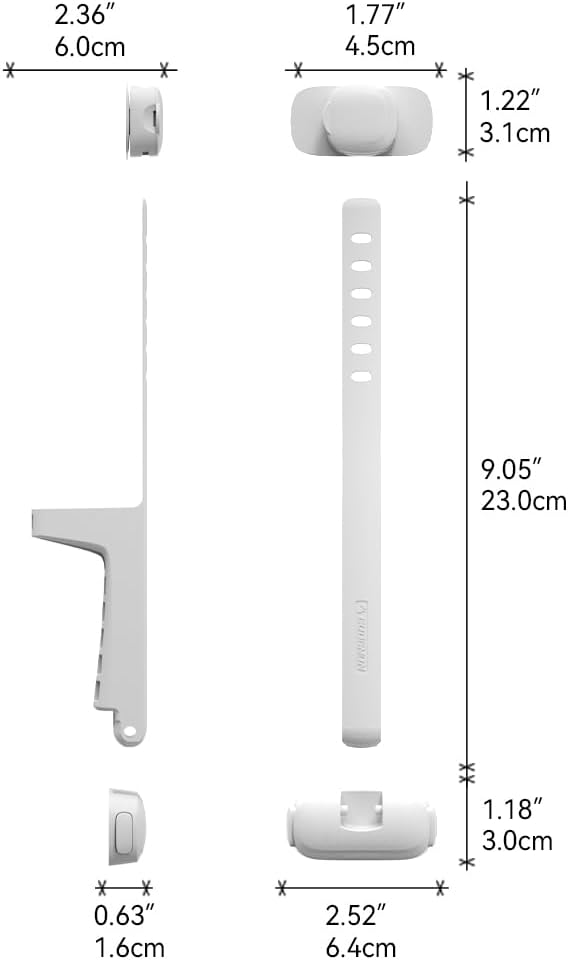 EUDEMON Baby Safety Washer/Dryer Door Stopper,Front Load Washer Door Prop for Kids, Child Washing Machine Door Holder, Safety Door Lock for Washer & Dryer (1 Pack,White)