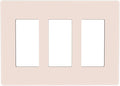 Beige 3 Gang Triple Rocker/Decorator Light Switch Wall Plate Cover Decorative GFCI Electrical Faceplate Switchplate Dimmer