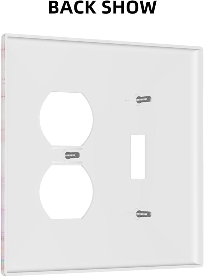Light Switch Cover Pink Purple Gold Abstract Marble Texture 2 Gang Outlet Cover 1 Toggle Duplex Decorative Switchplate Wall Plate Electrical Receptacle Art Faceplate for Bedroom Bathroom Decor