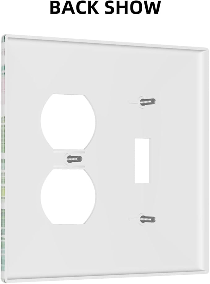 Tropical Palm Leaves Green Jungle Botanical Floral Flowers Wallplates 1 Toggle 1 Duplex Switch Plate Electrical GFCI Faceplate Decorative Light Switch Covers for Bedroom Living Room Decor