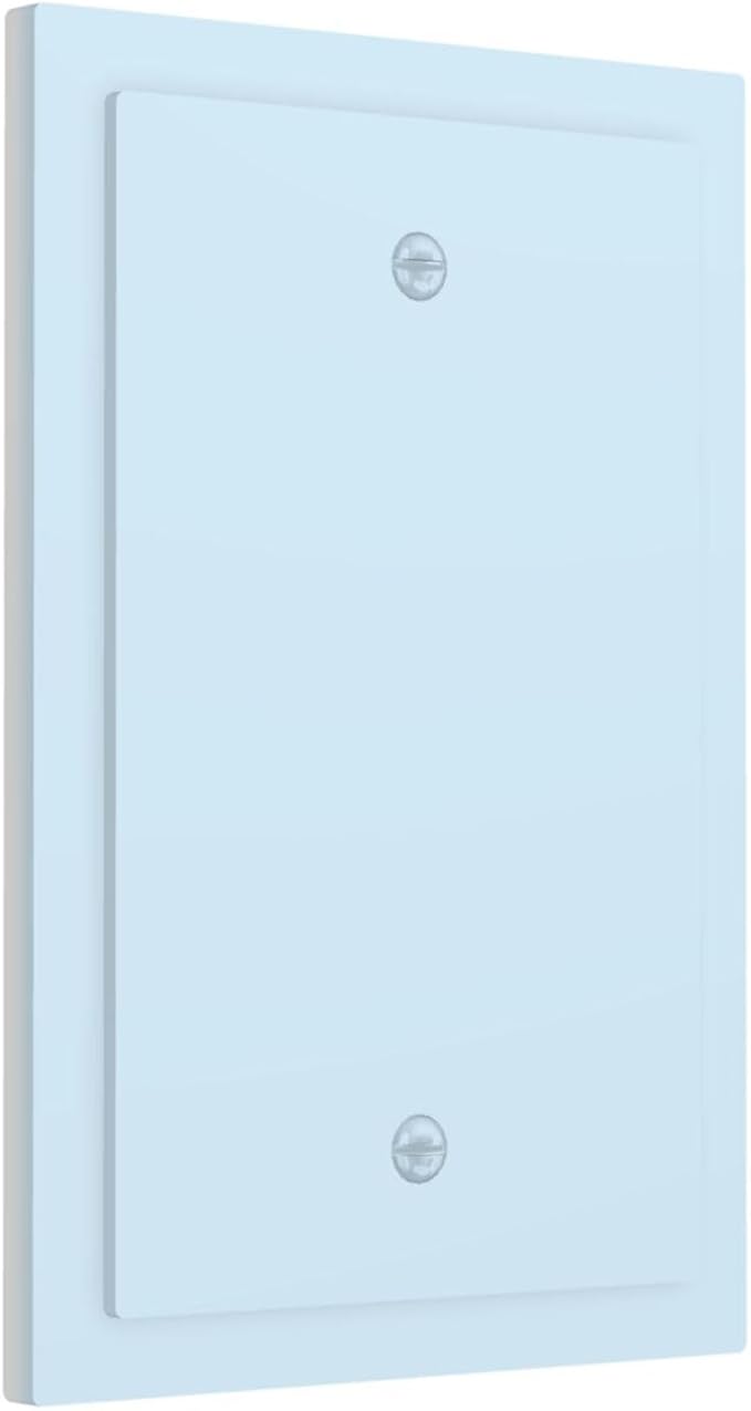 Aqua/Teal Decorative 1 Gang No Device Blank Wall Plate Blank Light Switch Cover Switchplate Electric Unused Faceplate Covers