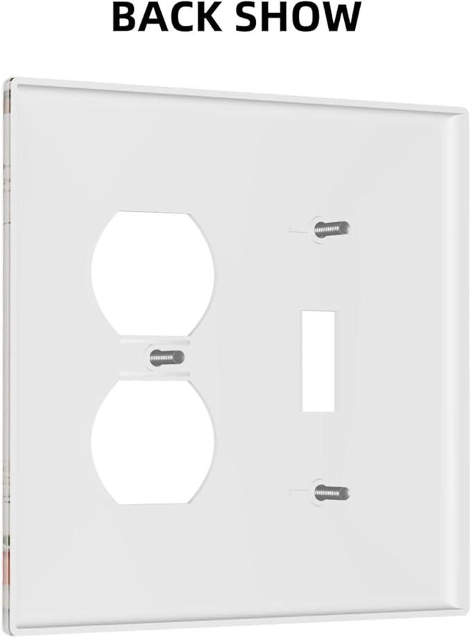 Boho Mushroom Forest Plants Wildflowers Insects Wallplates 1 Toggle 1 Duplex Switch Plate Electrical GFCI Faceplate Decorative Light Switch Covers for Kids Room Home Decor