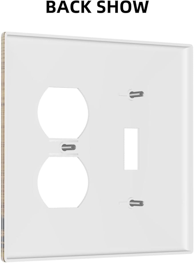 Wallplates Forest Pine Silhouette Rustic Wood Grain 1 Toggle 1 Duplex Switch Plate Electrical Gfci Faceplate Decorative Light Switch Covers For Farmhouse Cabin Decor