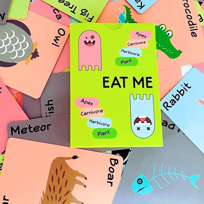 EAT ME - Family Card Game | Fun Fast Paced Educational | Great for GameNights Parties Ages 4 and up | Christmas Stocking Stuffers