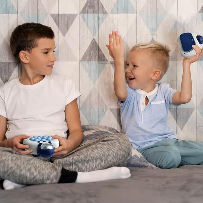 Astronaut Fast Push Pop Game Fidget Toy for Toddler Road Trip Travel,Handheld Quick Push Game Console Fidget Toys for Girls Boys,Light Up Sensory Toys Gifts for Kids Ages 3-12