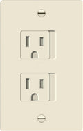 ENERLITES Child Proof Outlet Cover, Self-Closing, Fits Both Duplex and Decorator Outlet, Safety Design, Tamper-Resistant Socket Plug for Receptacle, Size 4.68" x 2.93", 8800-TR, Light Almond