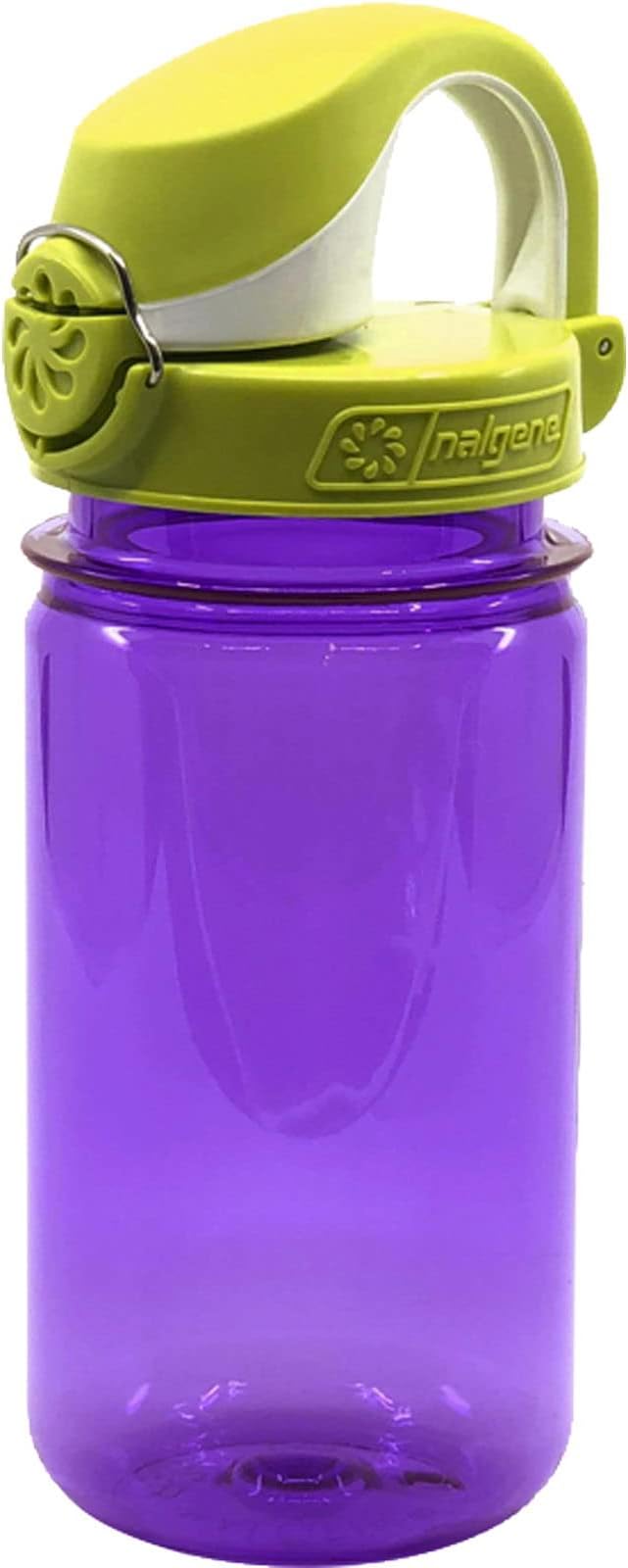 Nalgene Sustain Tritan BPA-Free Kids On The Fly Water Bottle Made with Material Derived from 50% Plastic Waste, Leak Proof, Durable, BPA Free, Carabiner Friendly, Reusable, 12 oz