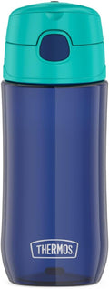 THERMOS FUNTAINER 16 Ounce Plastic Hydration Bottle with Spout, Navy