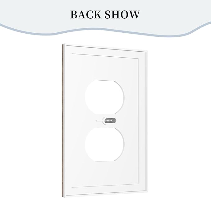 Outlet Covers Rustic Wood Grain Country Vintage Wooden Board 1 Gang Duplex Light Switch Cover Plate Decorative Wall Plates Socket Cover Electrical Switchplate for Farmhouse Home Decor
