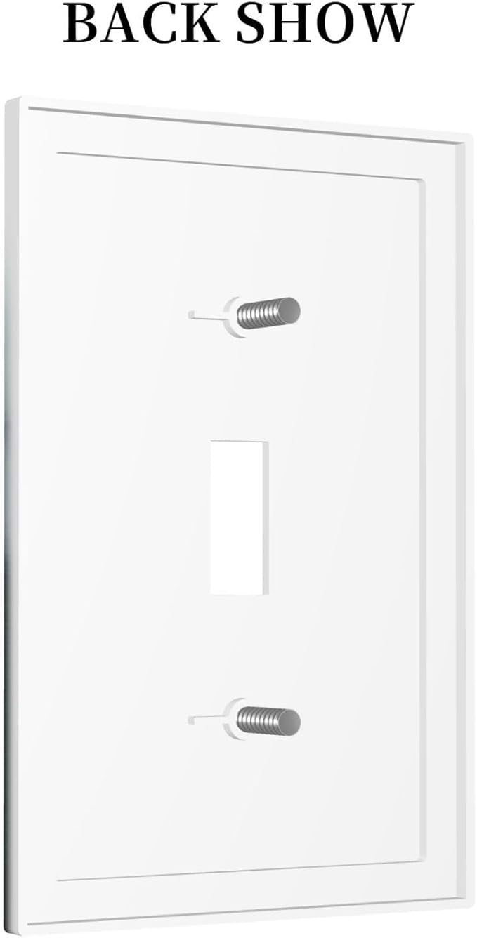 Forest Pine Forest Foggy Mountain Natural Scenery Decorative Light Switch Cover 1 Gang Single Toggle Device Electrical Faceplate Switchplates Decorator Outlet Wall Plate for Bed Room Living Room Decor