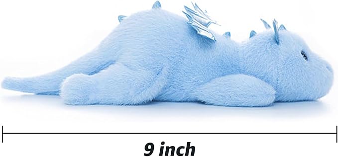 PEACH CAT Dragon Plush Cute Dragon Stuffed Animal Small Plushies Toys Gifts for Kids Blue