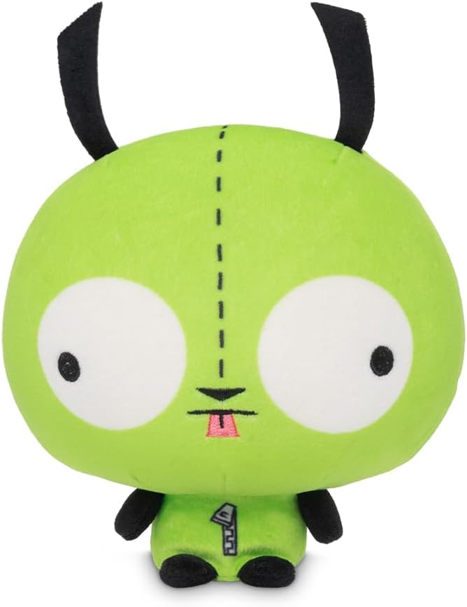 TeeTurtle Cloudheads Gir Plush - 5-Inch Official Invader Zim Stuffed Animal with Embroidered Details - Soft Cuddly Plush Toys for Kids, Teens, and Adults