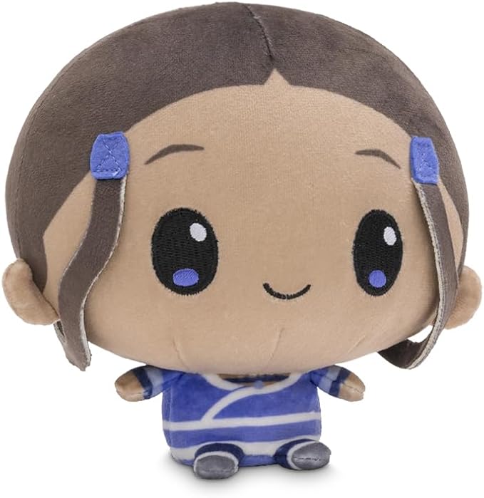 TeeTurtle Cloudheads Katara Plush - 5-Inch Official Avatar the Last Airbender Stuffed Animal with Embroidered Details - Soft Cuddly Plush Toys for Kids, Teens, and Adults