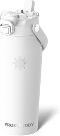 Frost Buddy 16oz Insulated Water Bottle with Straw & Chug Lid | Leak-Proof Stainless Steel | 24-Hours Cold | Sweat-Proof, Cup Holder Friendly | Ideal for Gym, Travel, Sports & Everyday Hydration