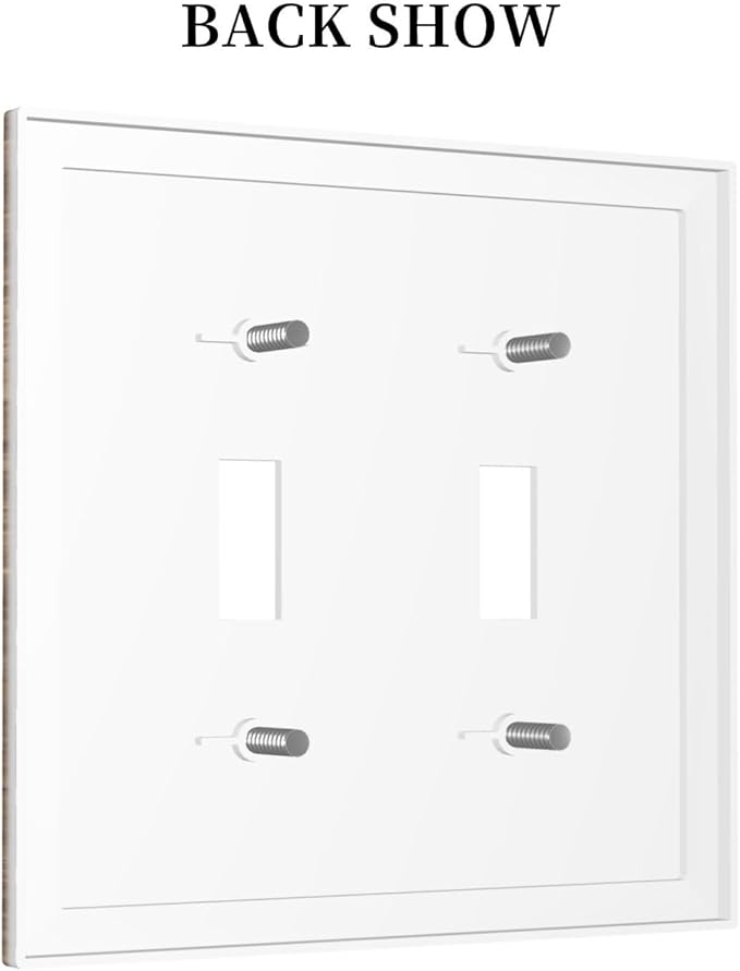 Rustic Old Wood Brown Crack Tree Tumor Print Decorative Switch Plates 2 Gang Double Toggle Outlet Light Switch Cover Wall Plate Electrical Faceplate for Farmhouse Home Decor