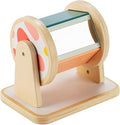 Twefex Montessori Spinning Drum, Montessori Toys for Babies 6-12 Months, Montisory Baby Toys for 1 Year Old Infant, Wooden Toy for Baby
