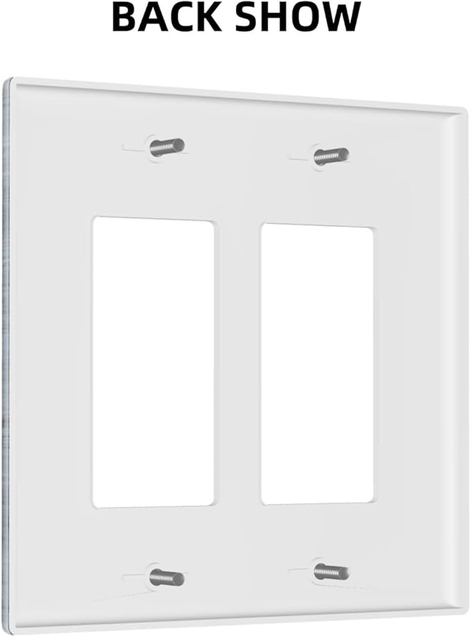 Outlet Covers Navy Blue Gray Abstract Ink Painting 1 Gang Duplex Light Switch Cover Plate Decorative Wall Plates Electrical Switchplate Receptacle for Bathroom Bedroom Decor（2 Pack）