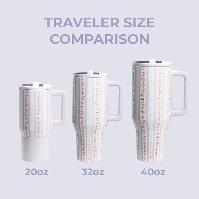 HydroJug Kids - 20 oz Insulated Kids Water Bottle with Flip Straw & Handle | Leak-Proof & Durable | Perfect for School, Sports, Lunch, Travel & Camp, Primrose