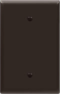 ENERLITES Blank Device Wall Plate, Gloss Finish, Over-Size 1-Gang 5.5" x 3.5", Unbreakable Polycarbonate Thermoplastic, UL Listed, 8801O-BR, Brown (Pack of 1)
