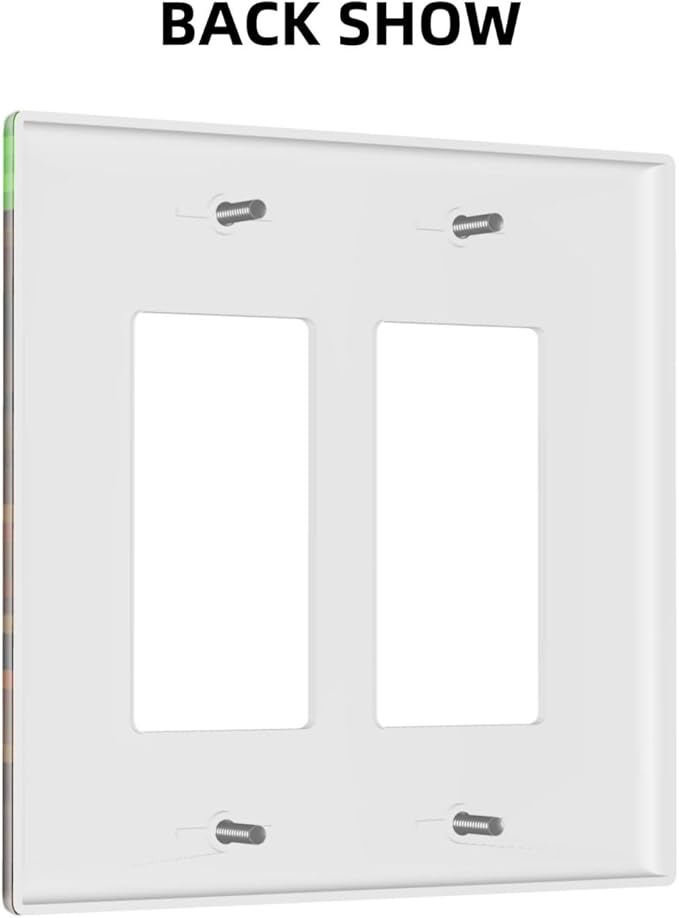 Outlet Covers Pixel Grass Block 1 Gang Duplex Light Switch Cover Plate Decorative Wall Plates Electrical Switchplate Receptacle for Kids Room Home Decor（2 Pack）