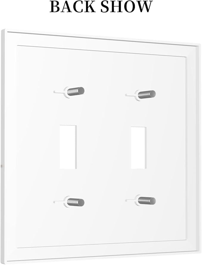 Decorative Switch Plates Colorful Wildflowers Boho Vintage Floral 2 Gang Double Toggle Outlet Light Switch Cover Wall Plate Electrical Faceplate For Bed Room Living Room Decor