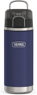 THERMOS ICON SERIES Water Bottle with Spout - 18 Ounce, Navy - Stainless Steel Vacuum Insulated Water Bottle with Lid