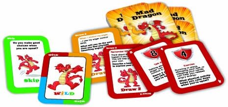 Mad Dragon - an Anger Control Card Game for Kids Aged 6 to 12. Fun and Therapeutic Card Game Teaching Anger Control.