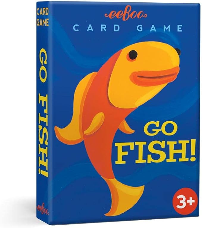 eeBoo: Go Fish Playing Card Game, Cards are Durable and Easy to Use, Instructions Included, Educational and Fun Learning, for Ages 3 and up