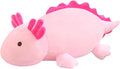 SQEQE Weighted Axolotl Plush Toy, Pink Axolotl Stuffed Animals Cute Plush Pillow, Cute Weighted Stuffed Animals Gifts for Girls & Boys Pink 9.8 Inch, 0.8 Lbs