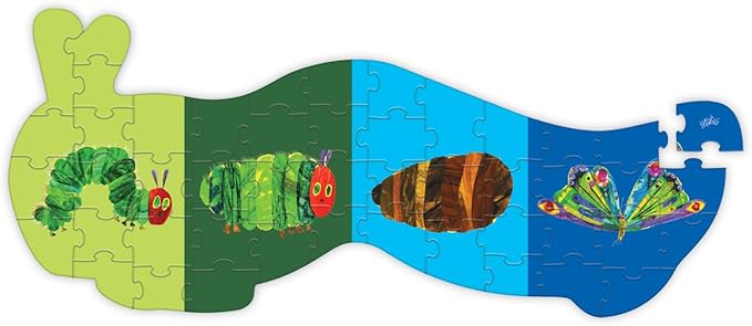 Crocodile Creek Above + Below 48-Piece Jigsaw Floor Puzzle - Fun Floor Puzzles for Kids Ages 4-8, Jumbo The Very Hungry Caterpillar