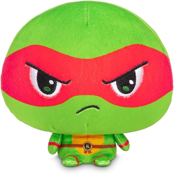 TeeTurtle Cloudheads Raphael Plush - 5-Inch Official Teenage Mutant Ninja Turtles Stuffed Animal with Embroidered Details - Soft Cuddly Plush Toys for Kids, Teens, and Adults