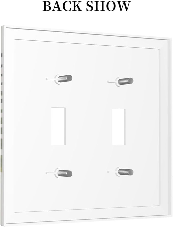 Beautiful Boho Mid Century Large Archs Sun Leaves Plants Decorative Switch Plates 2 Gang Double Toggle Outlet Light Switch Cover Wall Plate Electrical Faceplate for Bedroom Living Room Decor