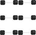Refrigerator Lock, Combination Lock for Refrigerator Cabinets, Drawers, Heavy Duty Fridge Lock, Easy Install No Keys Needed, Black (Black-6Pack)