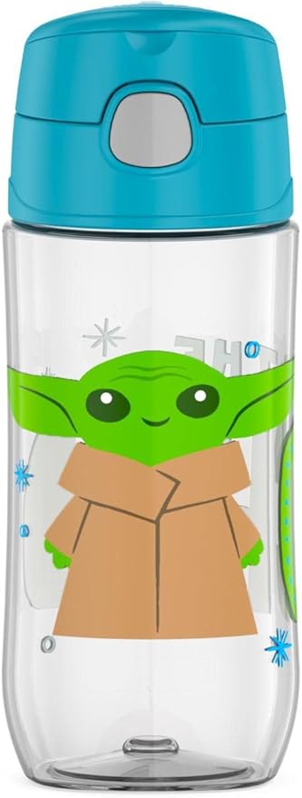 THERMOS FUNTAINER 16 Ounce Plastic Hydration Bottle with Spout, MANDALORIAN