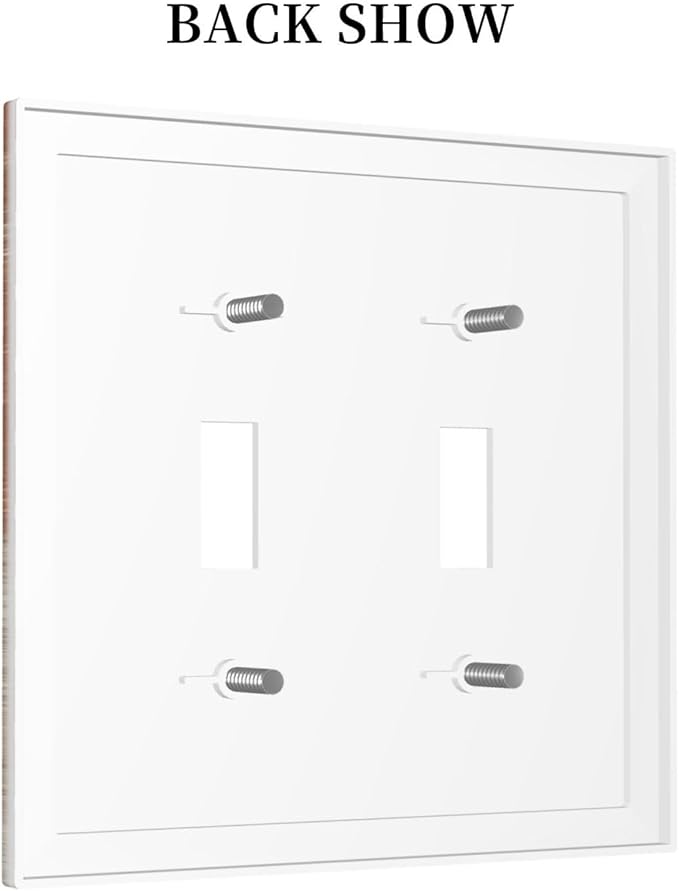 Orange Grey Abstract Art Oil Painting Decorative Switch Plates 2 Gang Double Toggle Outlet Light Switch Cover Wall Plate Electrical Faceplate For Home Farmhouse Decor