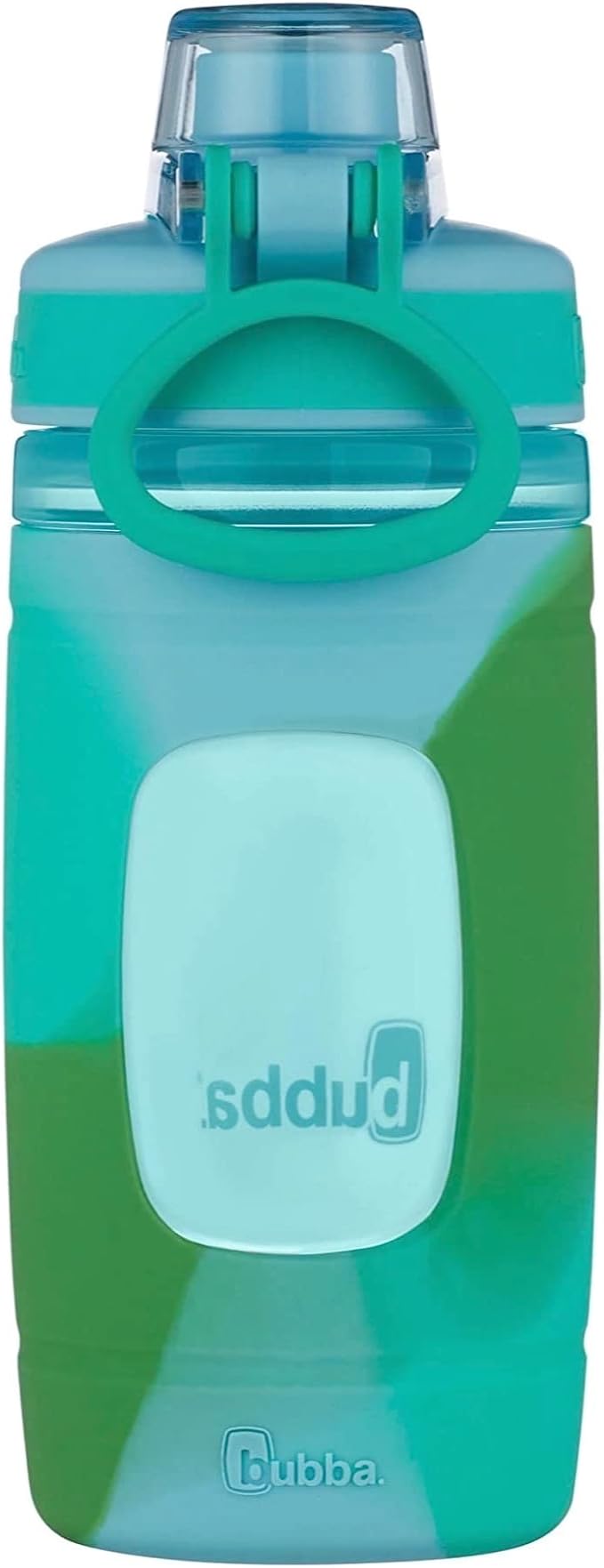 Bubba Flo Kids Water Bottle with Silicone Sleeve, 16oz., Rock Candy and Kiwi