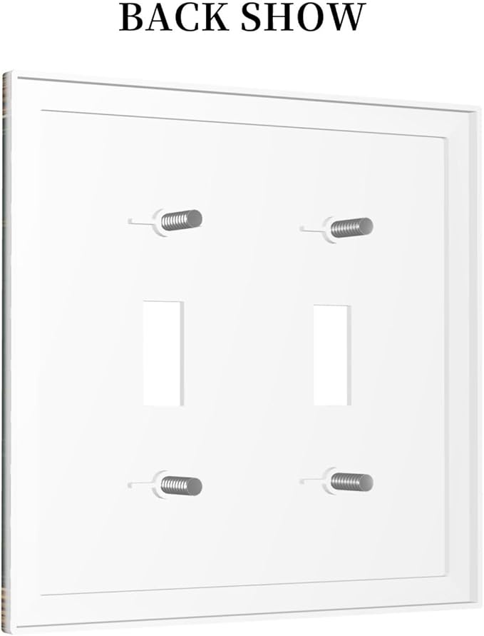 Medieval Retro Golden Eagle Totem Decorative Switch Plates 2 Gang Double Toggle Wall Plate Electrical Faceplate Outlet Light Switch Cover for Bedroom Living Room Decor
