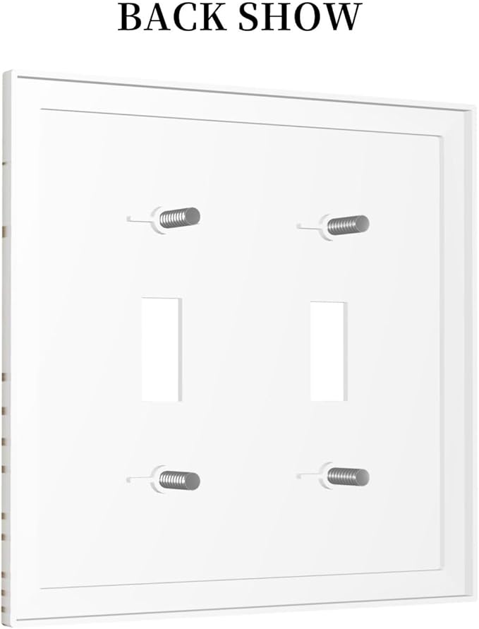 Decorative Switch Plate Covers Midcentury Golden Sun Minimalism Sunrise 2 Gang Wall Plate Double Toggle Light Switch Cover Plate Electric Dual Device Electrical Faceplate for Home Decor