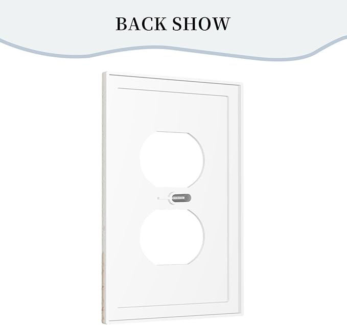 Decorative Outlet Covers Minimalist Floral Boho Botanical Wildflowers 1 Gang Duplex Light Switch Cover Plate Electrical Switch plates Wall Plates Receptacle Covers for Bathroom Bedroom Decor